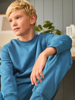 Discount Next - Pyjama simple en laine polaire (3-16yrs) Bleu