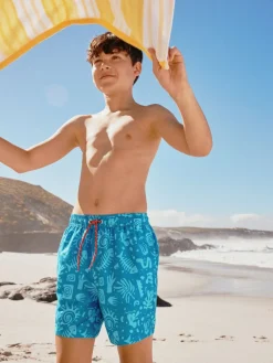 Next - Shorts de bain imprimés (3-16yrs) Bleu