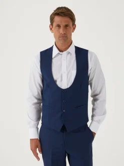 Best Skopes Bleu - Milan Scoop Coupe ajustée Costume Gilet