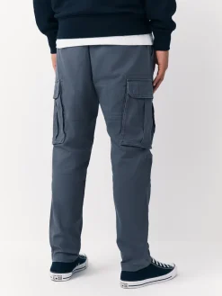 Online Next Bleu - Slim Fit (Slim Fit) - Pantalon cargo stretch en coton
