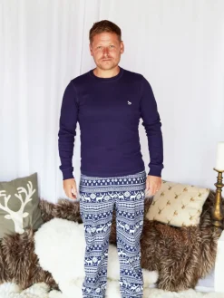 Online The Little Tailor Bleu - - Pyjama de Noël à motif Fair Isle de renne pour homme