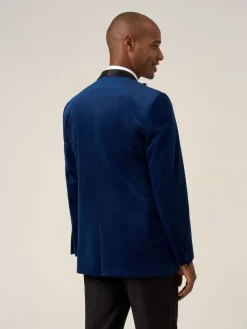 Best Skopes Bleu - Veste Paso habillée en velours