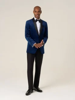 Best Skopes Bleu - Veste Paso habillée en velours