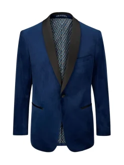 Best Skopes Bleu - Veste Paso habillée en velours