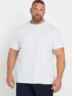 BadRhino Big & Tall Bleu Blanc et bleu marine - Ensemble Lounge 100% coton et t-shirt|Homme Pyjamas|Vêtements Détente
