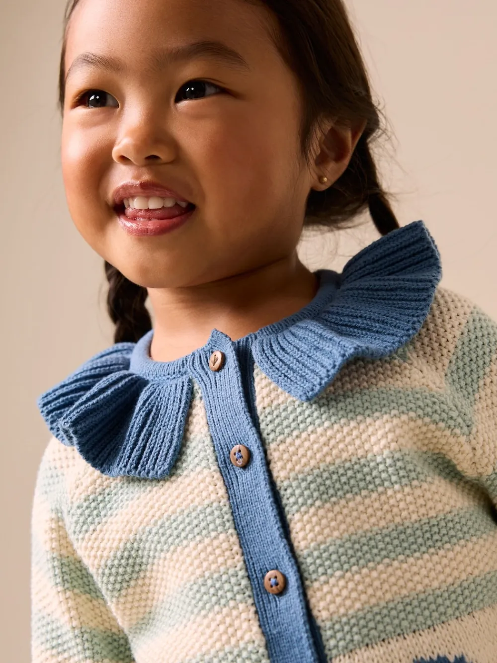 Discount Next Bleu clair - Cardigan à col Rayure poisson (3mois-7ans)