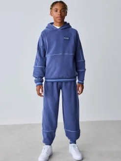 Baker by Ted Baker Bleu cobalt - ensemble sweat à capuche et pantalon de jogging oversize| Joggings|Sweats Et Sweats À Capuche