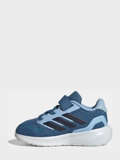Discount adidas - Baskets Runfalcon 5 Easy On bébé à velcro Bleu de ciel