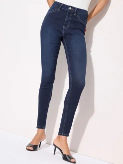 Best Friends Like These bleu foncé - Jeggings taille haute