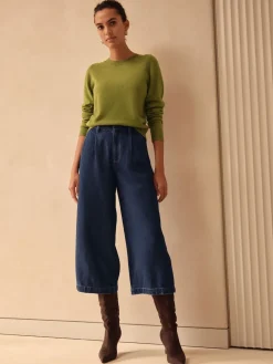 Clearance Next bleu foncé - Jupes-culottes N.Premium taille haute