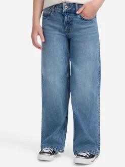 Sale Abercrombie & Fitch Bleu marine - Jean large taille haute