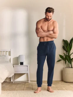 Discount Next Bleu marine - Ourlets resserrés - Jogging Loopback doux au toucher à poignets