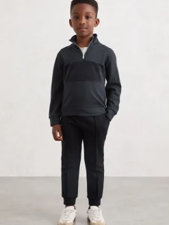 Sale Reiss Bleu marine - Pantalon de jogging Premier Premium Interlock à cordon