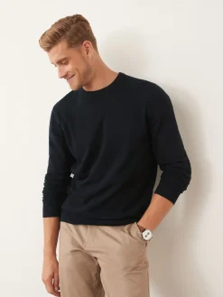 Best Next Bleu marine - Pull Col rond en pur Coton Coupe classique