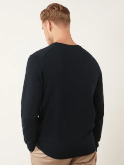 Best Next Bleu marine - Pull Col rond en pur Coton Coupe classique