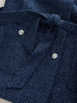 Best Next Bleu marine - Veste Fleck Boucle Ceinturée