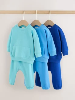 Best Next - Ensemble sweat et jogging bébé 6 pièces (0mois-3ans) Bleu vif