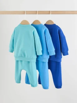 Best Next - Ensemble sweat et jogging bébé 6 pièces (0mois-3ans) Bleu vif