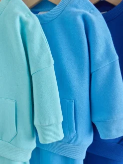 Best Next - Ensemble sweat et jogging bébé 6 pièces (0mois-3ans) Bleu vif
