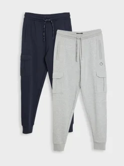 Best Threadbare Bleu/Gris - Joggers Cargos Style 2 Lot