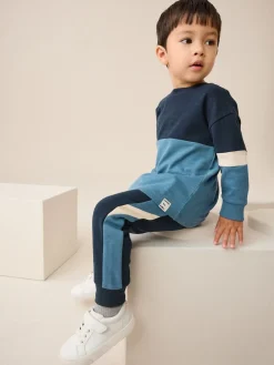 Hot Next Bleu/Marine - Ensemble T-shirt et Jogging à manches longues (3mths-7yrs)