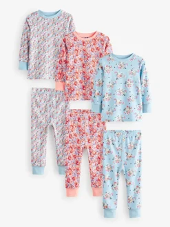 Discount Next Bleu/Rouge Fleuri - Lot de 3 pyjamas à se blottir Cath Kidston