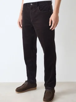 Best Next Bordeaux foncé - Pantalons Motionflex extensibles en velours côtelé