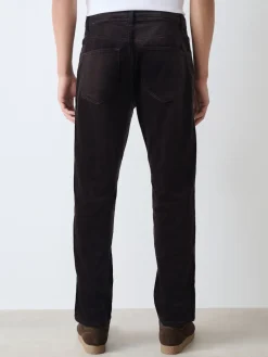 Best Next Bordeaux foncé - Pantalons Motionflex extensibles en velours côtelé