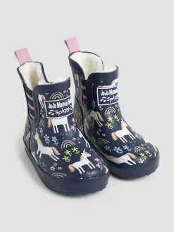 Sale Jojo Maman Bébé Bottes en caoutchouc douillette à chevilles doublées
