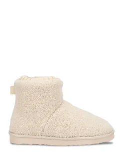 Sale Totes Bottes Isotoner pour femme en Borg avec détails aux poignets