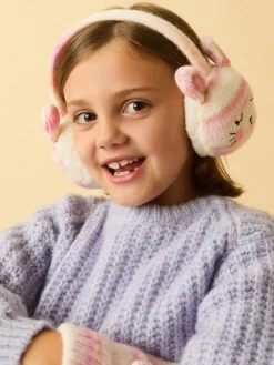 Angels By Accessorize Cache-oreilles en maille lapin fille| Chapeaux Et Gants Anti-Grattage|Chapeaux, Gants Et Écharpes