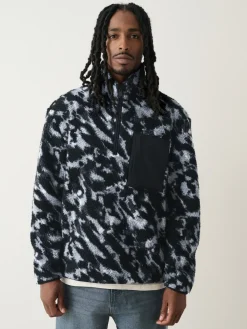 Next Camouflage - Col zippé - Polaire imprimée|Homme Vêtements Détente|Sweats Et Sweats À Capuche