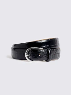 MOSS Ceinture croco italien|Homme Ceintures Et Bretelles