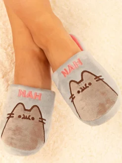 Online Vanilla Underground Chat Pusheen gris - Adult Chaussons d'hiver