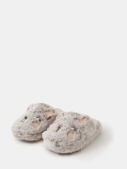 Accessorize Chaussons chat duveteux fille| Chaussons
