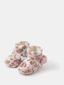 Clearance Accessorize Chaussons imprimé léopard duveteux pour fille