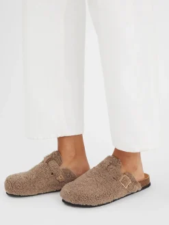 Discount Accessorize Chaussons sabots en peau de mouton