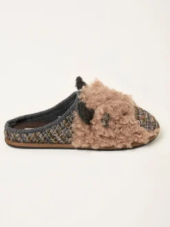 Fat Face Chaussons FatFace à motif vache|Homme Chaussons|Vêtements Détente