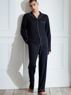 Chelsea Peers TENCEL™ Modal Pyjama long boutonné|Homme Pyjamas|Vêtements Détente