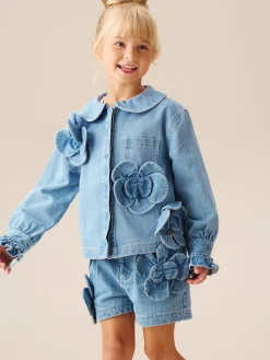 Angel & Rocket Chemise Eden Denim 3D à fleurs| Chemises Et Chemisiers