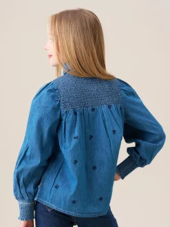Discount Angel & Rocket Chemise Myla en Denim brodé