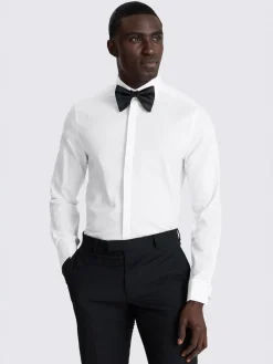 Hot MOSS Chemise slim à patte de boutonnage dissimulée