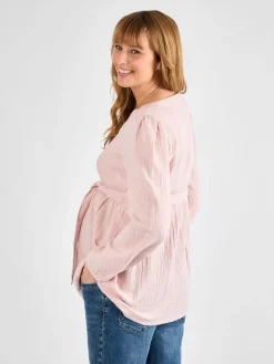 Discount Jojo Maman Bébé Chemisier de maternité texturé à manches longues