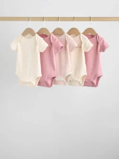 Best Next Coeur rose - Bébé Manches courtes Bodysuits 5 Pack