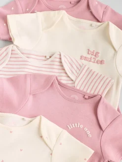 Best Next Coeur rose - Bébé Manches courtes Bodysuits 5 Pack