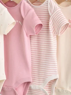 Best Next Coeur rose - Bébé Manches courtes Bodysuits 5 Pack
