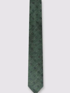 Antique Rogue Cravate en lin Blend géométrique Daisy|Homme Cravates Et Pochettes