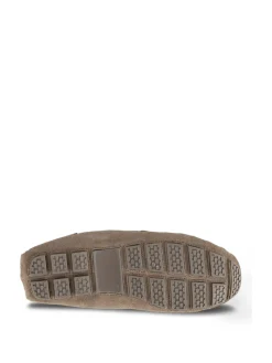 Totes Crème - Mocassin Isotoner en daim pour homme avec déperlant|Homme Chaussons