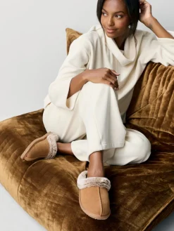 Online Hush Puppies Écru - Amara Chaussons d'hiver doublés de fausse fourrure