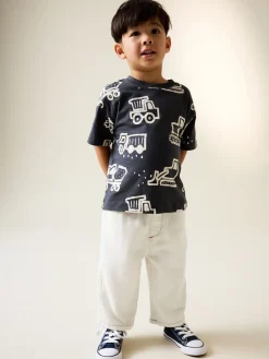 Best Next écru - Jeans à jambe large (3mths-7yrs)